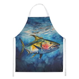 Yellowfin Tuna Apron Cooking Kitchen Server Baking Crafts Gardening for Adult Women Men, Unisex, Large, Multicolor